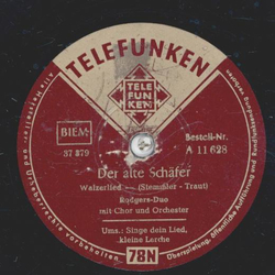 Rodgers-Duo - Singe dein Lied, kleine Lerche / Der alte Schfer