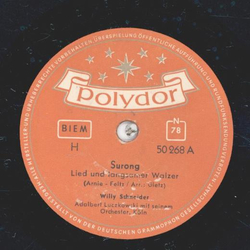 Willy Schneider - Surong / Leise singt der Sdwind