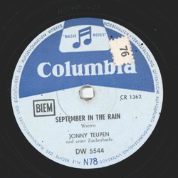 Jonny Teupen - September in the Rain / Regentropfen, die an mein Fenster klopfen