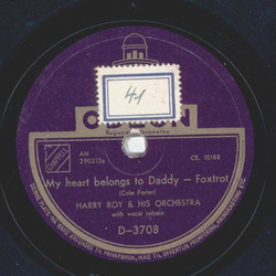 Harry Roy - My heart belongs to Daddy / Goodnight...