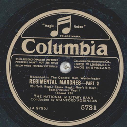The National Military Band: Stanford Robinson - Regimental Marches Part I and II
