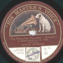 Mayfair Orchestra - The Maid of the Mountains, Selection I and II