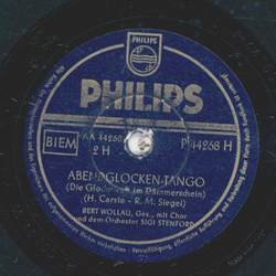 Bert Wollau - Ein Musikus / Abendglocken Tango