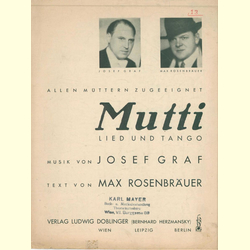 Notenheft / music sheet - Mutti