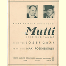 Notenheft / music sheet - Mutti