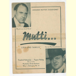 Notenheft / music sheet - Mutti