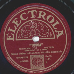 Marek Weber - Tosca, Potpourri Teil I und II