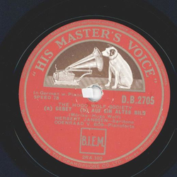 Herbert Janssen - The Hugo Wolf Society: a) Gebet b) Auf...