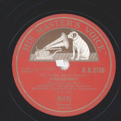 Herbert Janssen - The Hugo Wolf Society: Verborgenheit /...