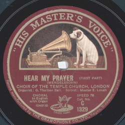 Choir of the Temple Church - Hear my Prayer / Recit. Hear...