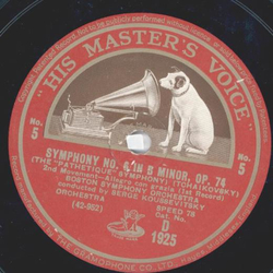 Boston Symphony Orchestra: Serge Koussevitzky - Symphony No. 6 in B Minor, Op. 74 Seite 5 und 6 