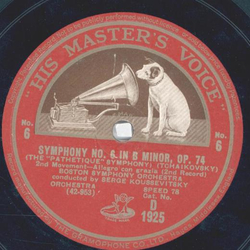 Boston Symphony Orchestra: Serge Koussevitzky - Symphony No. 6 in B Minor, Op. 74 Seite 5 und 6 