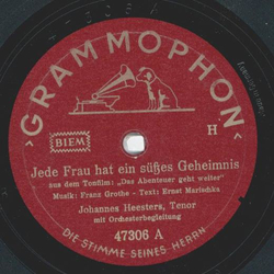 Johannes Heesters -  Jede Frau hat ein süßes Geheimnis /...