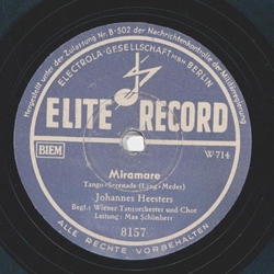 Johannes Heesters - Miramare / Mexikanische Serenade