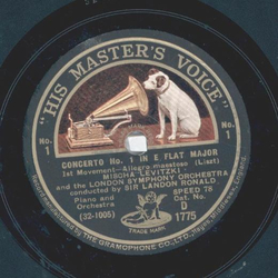 Mischa Levitzki - Concerto No. 1 in E Flat Major (Seite 1...