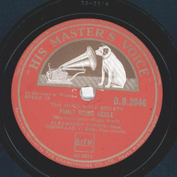 Alexander Kipnis - The Hugo Wolf Society: Um Mitternacht / F�hlt meine Seele