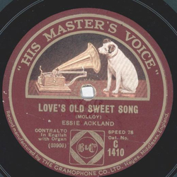 Essie Ackland - Loves Old Sweet Song / Poor Mans Garden