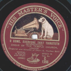 Choir of the Temple Church - O come, everyone that...