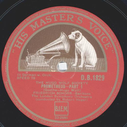 Friedrich Schorr - The HugoWolf Society: Prometheus Part...