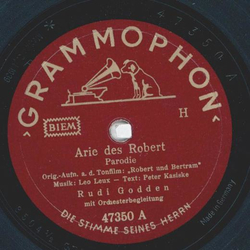Rudi Godden - Arie des Robert / Die Liebe macht...