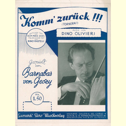 Notenheft / music sheet - Komm zurck!!!