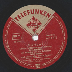 Paul Schröder - Mariana / Bis wir uns wiedersehen,...