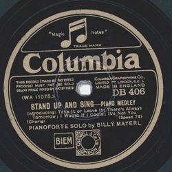 Billy Mayerl - Stand up and Sing / Blue Roses