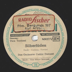 Das Orchester Cedric Dumont, Vico Torriani - Silberfden...