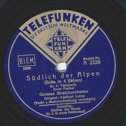 Grosses Streichorchester: Adalbert Lutter - Sdlich der Alpen 