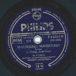 Rene Carol - Sarina / Mandolino, Mandolino