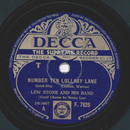 Lew Stone - Number ten lullaby lane / Sergeant Sally