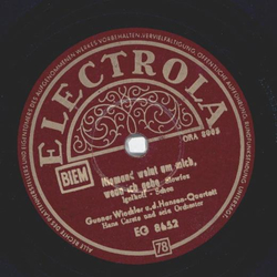 Gunnar Winckler - Niemand weint um mich, wenn ich gehe /...