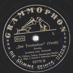 Franz Vlker - Der Troubadour / Othello