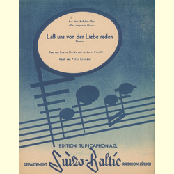 Notenheft / music sheet - La� uns von der Liebe reden