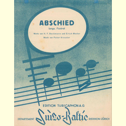 Notenheft / music sheet - Abschied