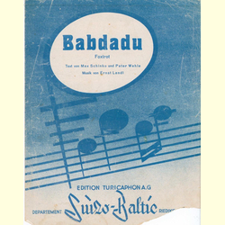 Notenheft / music sheet - Babdadu