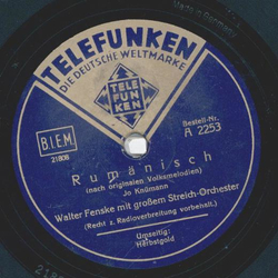 Walter Fenske - Rumänisch / Herbstgold