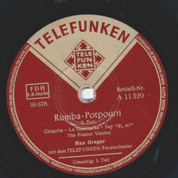 Max Greger - Rumba-Potpourri Teil I und II