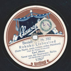 Carl Jöken - Rokoko-Liebeslied / Gern hab ich die Fraun...