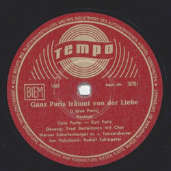 Fred Bertelsmann - Ganz Paris trumt von der Liebe / Ich bin so gern zu Hause