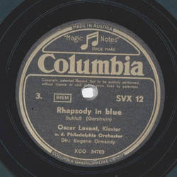 Oscar Levant - a) Prelude Nr. 2 b) Prelude Nr. 3 / Rhapsody in Blue, Schlu
