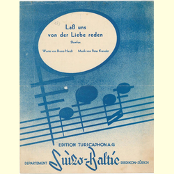 Notenheft / music sheet - La� uns von der Liebe reden