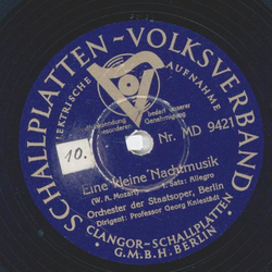 Georg Kniestdt - Eine kleine Nachtmusik,1. Satz Allegro / Eine kleine Nachtmusik, 2. Satz Romanze (unvollst.)