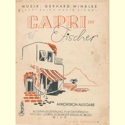 Notenheft / music sheet -  Capri-Fischer