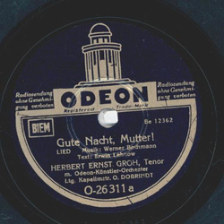 Herbert Ernst Groh - Gute Nacht Mutter / Heimat du...