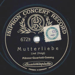 Mnner-Quartett-Gesang - Muttersegen / Mutterliebe