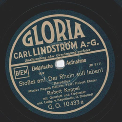 Robert Koppel - Stoßet an! Der Rhein soll leben / Uns...