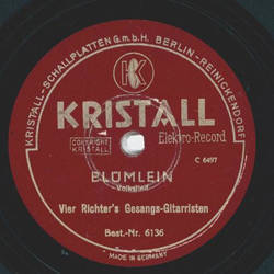Vier Richters Gesangs-Gitarristen - Blmlein / Die...