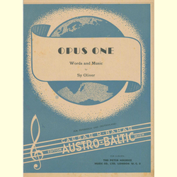 Notenheft / music sheet - Opus One
