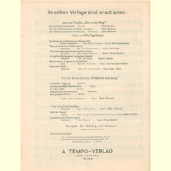 Notenheft / music sheet - Wiener Melodie
